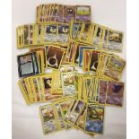 A collection of over 200 Pokémon Trading Cards.