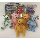 A Beanie Babies Platinum club members pack, a boxed Official Club "Clubby" bear and other TY bears.