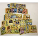 A collection of over 200 Pokémon Trading Cards.