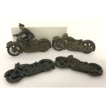 4 John Hill & Company, Johillco Toys, Pre war lead military motorcycles in different colourways.