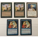 5 Magic the Gathering Trading Cards: