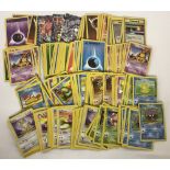 A collection of over 200 Pokémon Trading Cards.