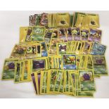 A collection of over 200 Pokémon Trading Cards.