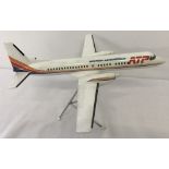 A boxed British Aerospace ATP model airliner, complete with stand, by Space Models Ltd.