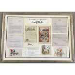 A Ltd Edition framed & glazed "The Origins of Noddy", numbered 500/1000 and dated 2000.