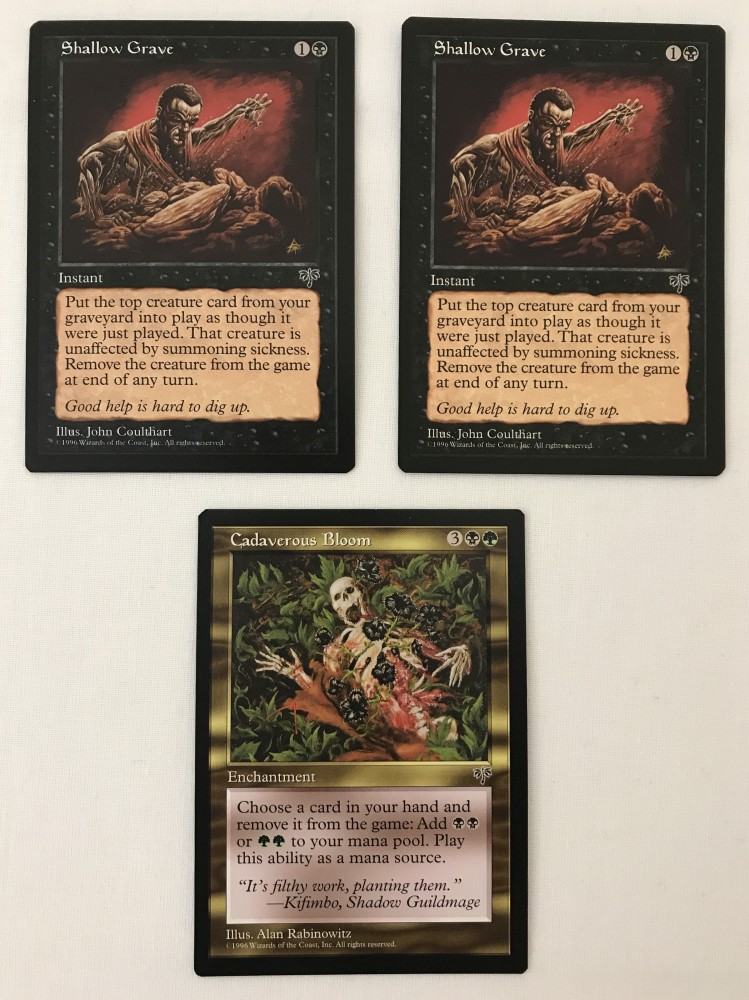 3 Magic the Gathering Trading Cards: