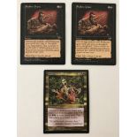 3 Magic the Gathering Trading Cards: