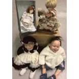 Two vinyl soft body dolls by Yolanda Bell for Ashton Drake Galleries.