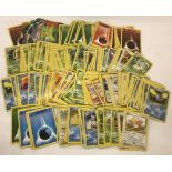 A collection of over 200 official Pokémon Trading Cards & Topps Cards.