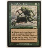 "Survival of the Fittest" Magic the Gathering Trading Card - Exodus Set. 1998 MtG.