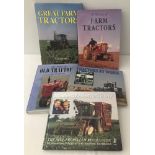 5 modern hardback books on modern and vintage tractors.