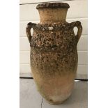 A vintage terracotta 2 handled garden urn.