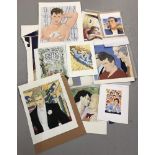 Collection of 16 original artworks from books published by GMP Publishers (Gay Men's Press).