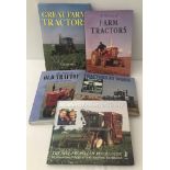 5 books on modern and vintage tractors.