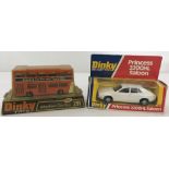 A Dinky Toys Atlantean City Bus 291 in original packaging with Kenning advertising. 1974-77.