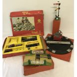 A collection of boxed Hornby O gauge accessories together with a Tri-ang part R3.E train set.