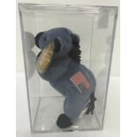 A rare Beanie Babies Lefty donkey, style 4085 1996.