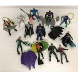 12 x 1990's Batman animated series and film play action figures.