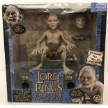 A boxed 2003 Toy Biz LOTR The Return of the King battery operated electronic talking Gollum/Smeagol.