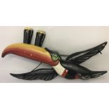 A large vintage wall hanging Guinness Toucan display, possibly 1950's/60's.