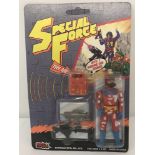 1980's Special Force "Red Fox" action figure by Sungold MFG Toys in original unopened blister pack.