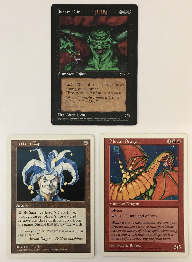 3 Oversized Magic the Gathering Cards (MtG).