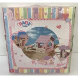 A brand new boxed Zapf Creations Baby Born Wooden stable playset. Ex shop stock.