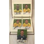 An Album containing 49 autographed official Norwich City FC player cards.