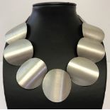 Designer collar style necklace by Ex Novo, Athens, Greece.