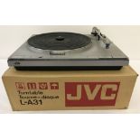 JVC L-A31 Turntable Record Player with original box.