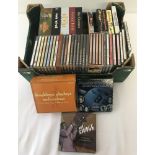 A box of assorted CD's and boxsets to include Jazz, Blues, Rock n' Roll, Boogie Woogie & Rockabilly.