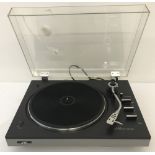 A vintage JVC JL-A 20 Auto-Return turntable record player.