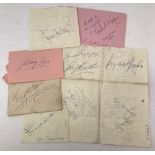 A collection of autographs from TV personalities, actresses and singers.