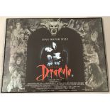A framed & glazed 1992 film advertising poster of Bram Stoker's Dracula.
