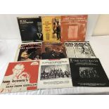 9 vintage Jazz LP Vinyl Records.