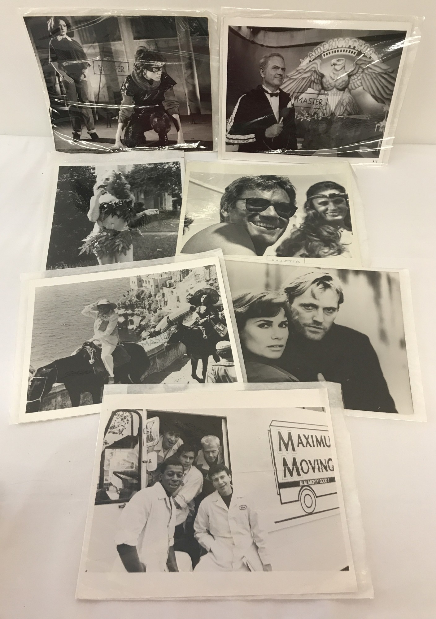 A collection of original film stills from the 1980's.