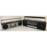 2 1980's portable radio/cassette players.