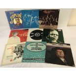 9 vintage Jazz LP Vinyl Records.