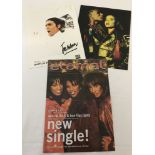 3 autographed colour pictures of 1990's Musical Artists.
