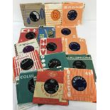 A collection of 47 1960's 7" records, mostly of "The Mersey Sound".