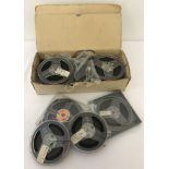 A quantity of assorted vintage reel to reel tapes.