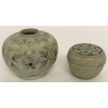 2 pieces of Vietnamese 15th century Hoi An shipwreck ceramics.