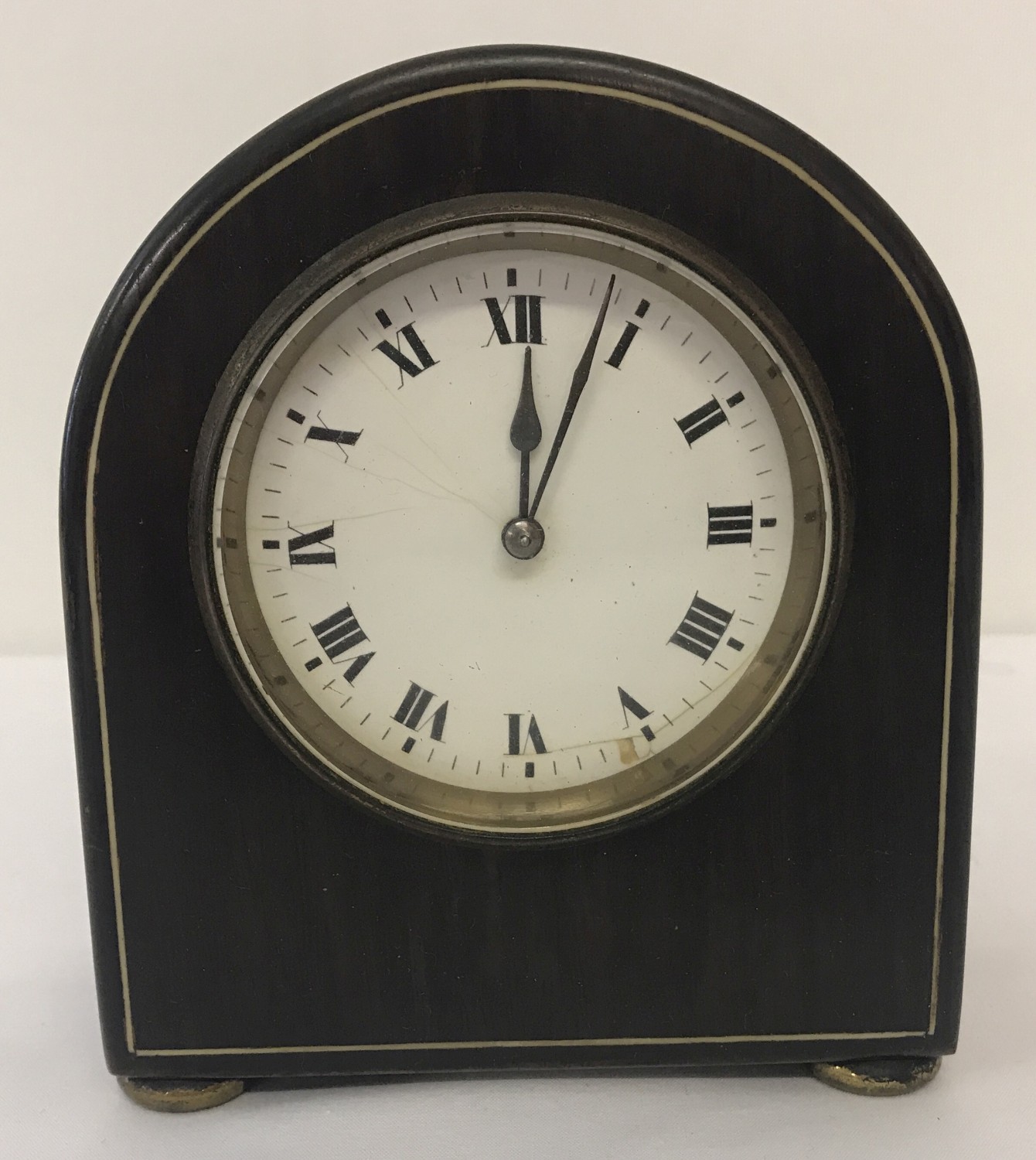 A late 19th/early 20th century rosewood cased mantel clock.