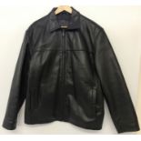 A ladies brown leather jacket by Thomas Nash.