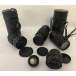 A collection of 5 camera lenses.