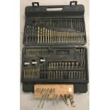 A modern cased Performance Power multi drill bit set.