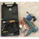 A modern cased Challenge heat gun in as new condition, complete with attachments.