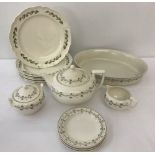 A collection of Wedgewood Queen's Ware dinner and tea ceramics.