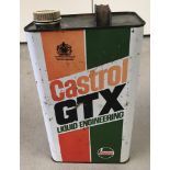 A vintage 5 litre Castrol GTX oil can.