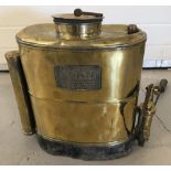 An Antique brass backpack sprayer by The Four Oaks Spraying Co Ltd, Sutton Coldfield.